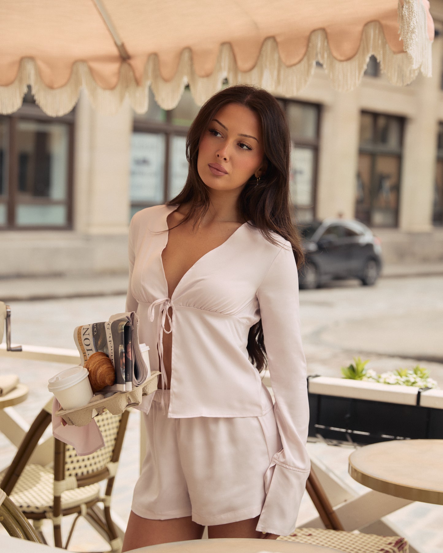 Blush Flared Long Sleeve