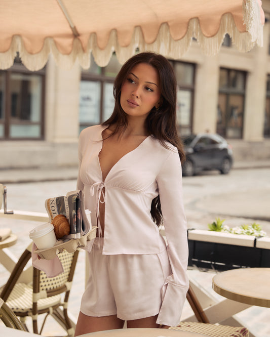 Blush Flared Long Sleeve